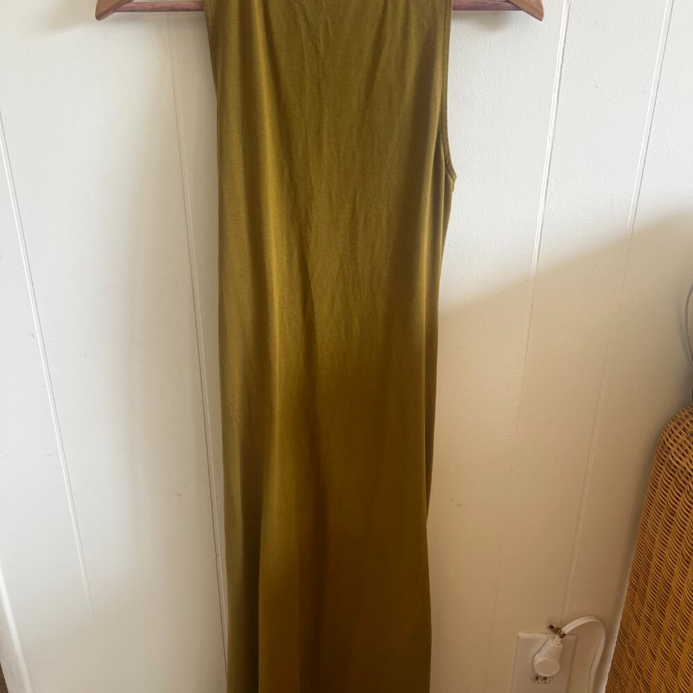 Sezane Olive Green Sleeveless Maxi Dress - Picture 5 of 6